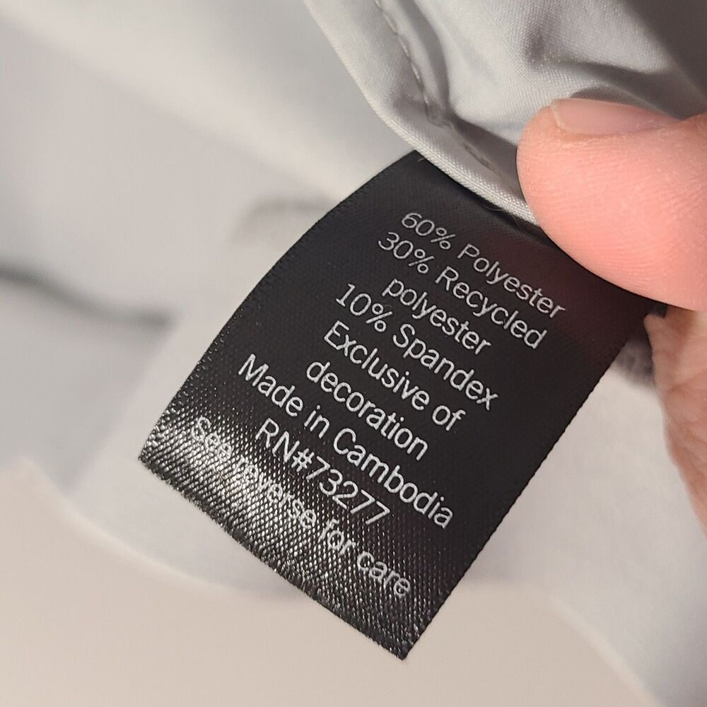 FLX Men's Lightweight, Packable Full-zip Bomber Jacket Light Grey Size XL EUC - Picture 5 of 5